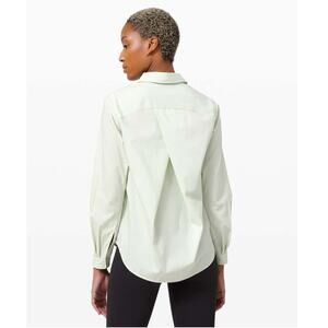Lululemon Full Day Ahead Button-Up Long Sleeve Shirt W3DGQS Springtime Green 10
